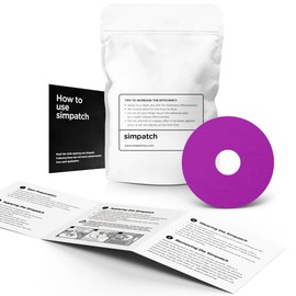 SIMPATCH Universal Adhesive Patch, 0.8-Inch Hole - Pack of 30 - Multiple Colors Available (Purple)