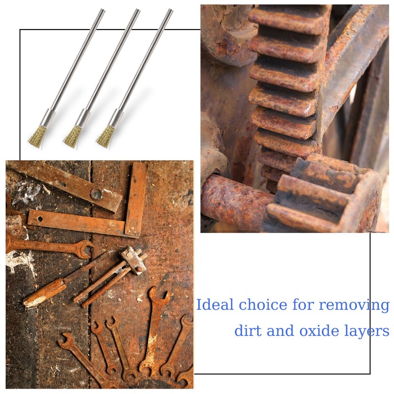 Sliverdew Wire Brushes, 10 Pieces 3 mm Wire Brush for
