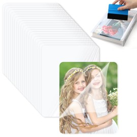 APOMOONS Pack of 100 A6 Laminating Pouches with Scraper, Cold Laminating Film, Ultrasonic Pictures, Laminating Pouches with No Machine Required for Office Documents, Life Photos, Children's Doodle