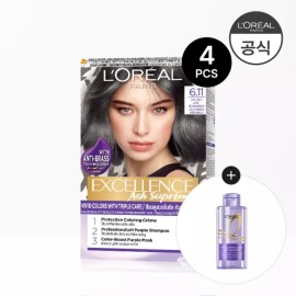 Excellence 엑셀랑스 애쉬 슈프림 4개 (증)본드리페어 프리 트리트먼트 100ml [3.9.11호] Excellence Ash Supreme 4 pcs (Bonus) Bond Repair Pre-Treatment 100ml [3.9.11]