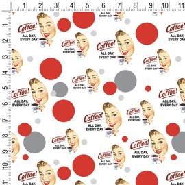 GRAPHICS & MORE Coffee All Day Every Day Funny Humor Gift Wrap Wrapping Paper Roll