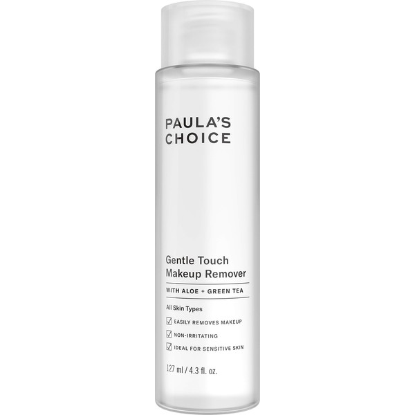 Paula's Choice Gentle Touch Oil Free Waterproof Makeup Remover, Aloe & Green Tea, Non-Irritating, 4.3 Ounce