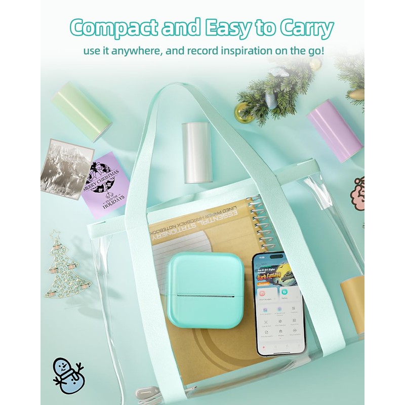 Phomemo Sticker Printer - Mini Printer for Phone, M02X Portable