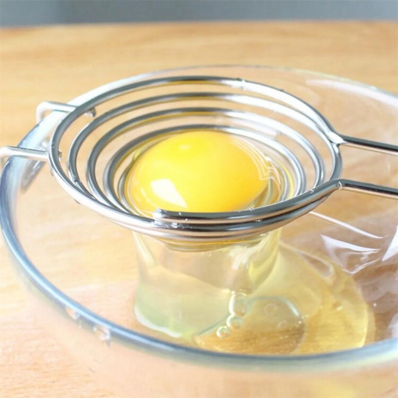 Eiertrenner Edelstahl Eigelbtrenner Eitrenner Eierpiekser Eierschneider Eierköpfer Eiweiß Trenner Egg