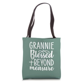 Grannie Blessed Beyond Measure Christian Theme Tote Bag