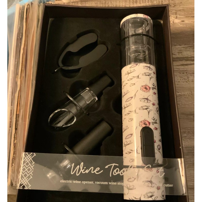 Tmd Retail Wine Tools Set - Electric Wine Opener, Vacuum