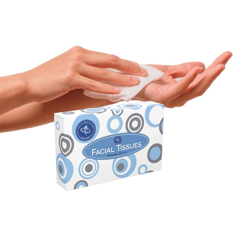HAO Facial Tissues [Home and Business] 40 Count Box Standard