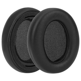 Geekria QuickFit Replacement Ear Pads Compatible with Soundcore Q11i Wireless Headphones, Ear Cushions (Black)