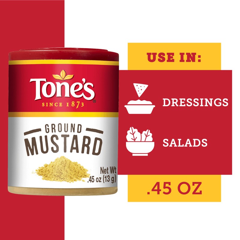 Tone's Ground Mustartd, 0.45 Ounce