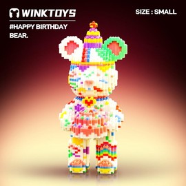 Bear Building Block,Winktoys building block, Bear Toys,Birthday Gift,Festival gift,building sets,Educational Building Blocks,Trend Decoration,Cool:_[S] Mystic Bear
