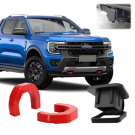 Trailer Hitch Cover, Front Tow Hook Covers Compatible with 2019 2020 2021 2022 2023 2024 2025 Ram 1500 Accessories, Trailer Hitch Cover Tube Cover Plug Cap Rubber