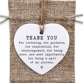 Thank You Gifts for Women Men - Appreciation Gifts for Coworker,Inspirational Gift Ideas Leaving Job Gifts Goodbye Farewell Appreciation Gift Ceramic Ornament