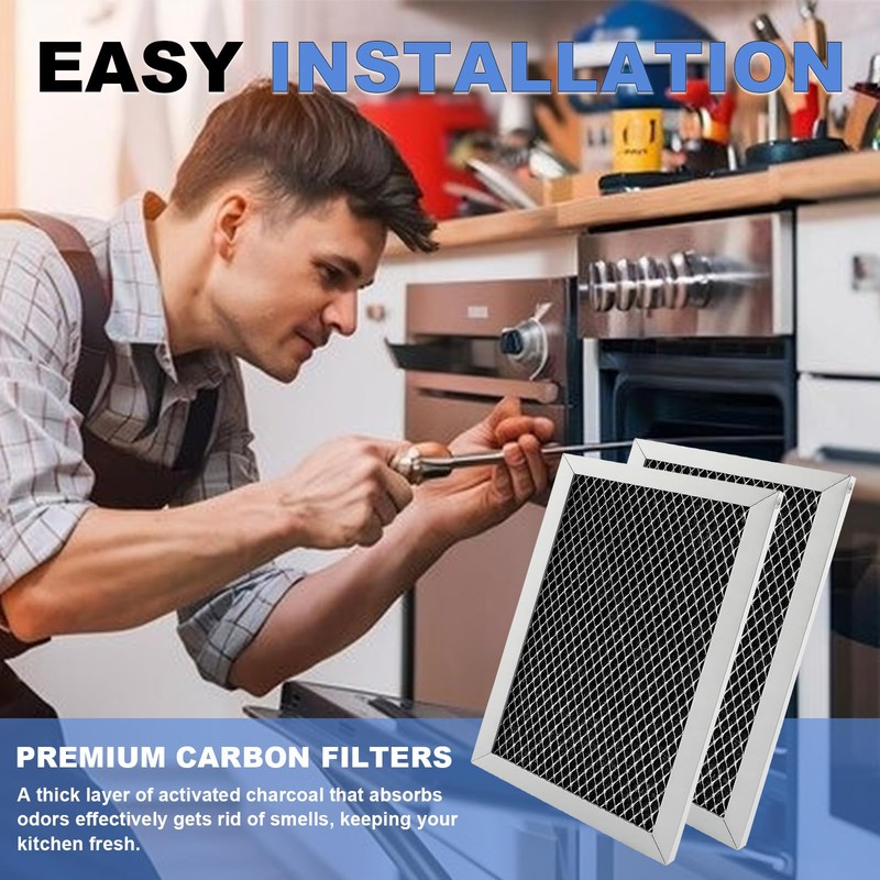 JX81C Microwave Charcoal Filter Replacement for GE&LG, WB02X10776 5230W1A011E Compatible