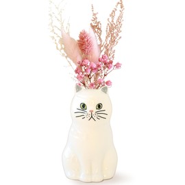 Oimoya Birthday Present for the Aged Day Flower Single Vase Flower Base Drive Gift Cat Cat Cat Persian