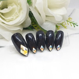  No.1203 Handmade Nail Tips  - Short Round /  No.1203 수제네일팁  - 숏라운드