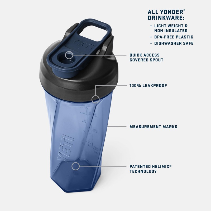 YETI Yonder Helimix Vortex Blender Shaker Bottle Holds up to