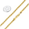 FOSIR 4mm Stainless Steel Mens Womens 18ct Real Gold Plated