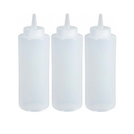 Great Credentials Squeeze Bottles Clear Set of 3 (12 OZ.)