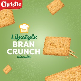 Christie Peek Freans Lifestyle Bran Crunch Cookies, 275g/9.7oz., Imported from Canada)