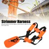 AUNMAS Trimmer Shoulder Strap, Nylon Orange Brush Cutter Strap, Lawn