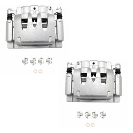 TRQ Rear Brake Caliper Set Compatible with 2006-2012 Ford F-250 Super Duty F-350 Super Duty