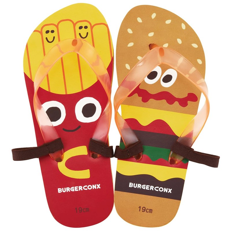 Skater SDBE19-A Kids Flip Flops, 7.5 inches (19 cm), Burger