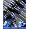 Cexovo Pack of 60 Straight Pneumatic Connectors, 6 mm Pneumatic