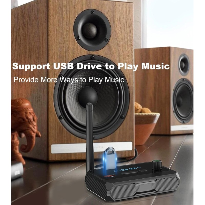 Bluetooth 5.3 Audio Receiver for Home Stereo, Wireless Adapter with