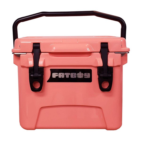 Fatboy 10QT Rotomolded Cooler Chest Ice Box Hard Lunch Box - Coral