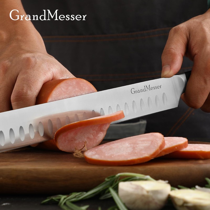 GrandMesser Carving Knife, 12 Inch Slicing Knife for Meat, Premium