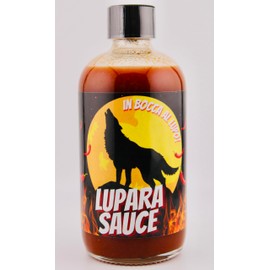 Lupara Sauce | Calabrian Chili Pepper Hot Sauce | La Famiglia Calabrese | Imported Italian White Balsamic Vinegar | 8oz Glass Jar | Hot Sauce