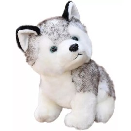 Jextech Peluche Cachorro Juguete Felpa Husky Siberiano 20cm Alaska