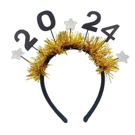 TQUXNGA Neujahrskopfschmuck, Kranz, Kopfschmuck für Mädchen und Frauen, Hochzeit, Festival, Urlaub, Weihnachten, Neujahr