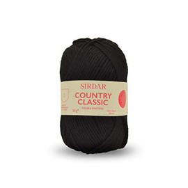 Sirdar Country Classic DK Double Knitting, Black (873), 50g