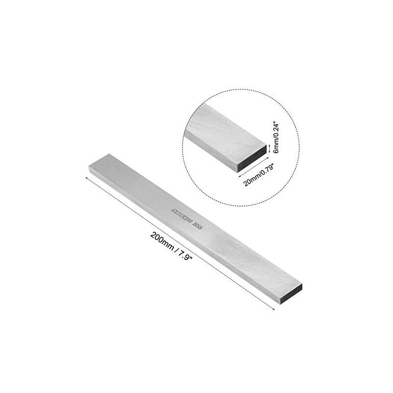 sourcing map HSS Lathe Tool Bit 6mm x 20mm x