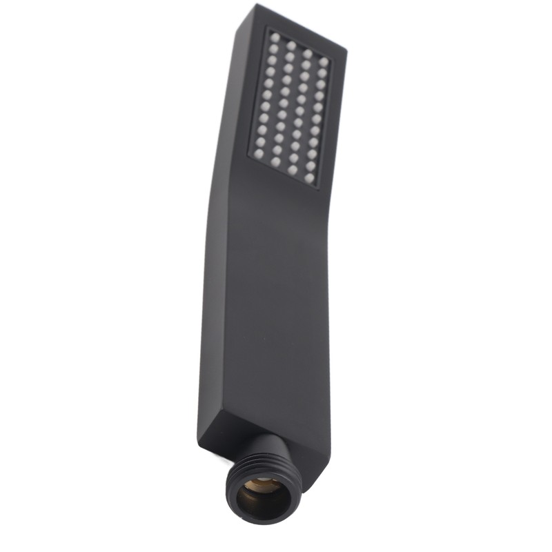 Matte Black Brass Chromeplated Handheld Shower Head Bathroom Sprayer Handshower