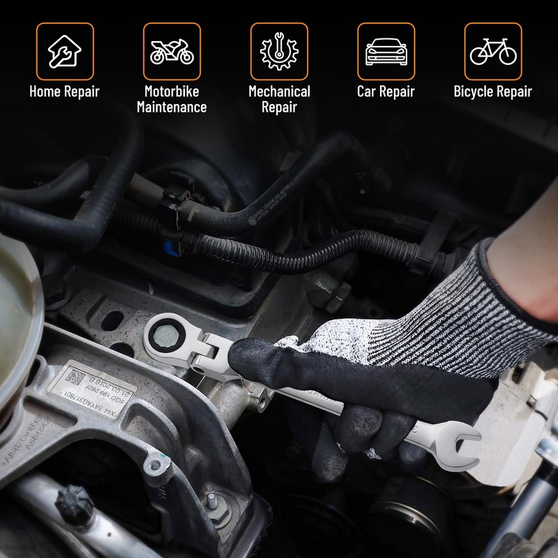 B4B BANG 4 BUCK 3/4 Wrench, Flex-Head Ratcheting Combination Wrench