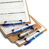 Officemate Wood Clipboard, Letter Size, Low Profile Clip with Pen