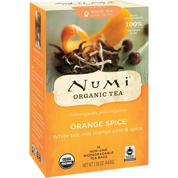 Numi Tea Organic Orange Spice White Tea (3x16 bag)