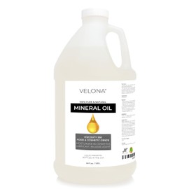 Velona Food Grade Mineral Oil 350 Viscosity NF USP Grade - 64 Fl Oz | for Cutting Boards, Countertops and Butcher Blocks, Stainless Steel, Knife, Tool, Machine, and Equipment | Made in The USA
