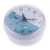 VANKOA Shower Bathroom Wall Suction Clock Waterproof Time Display Home
