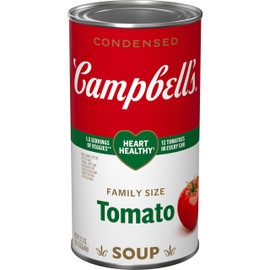 Campbell's Condensed Heart Healthy Tomato Soup, 23.2 oz Family Size Can