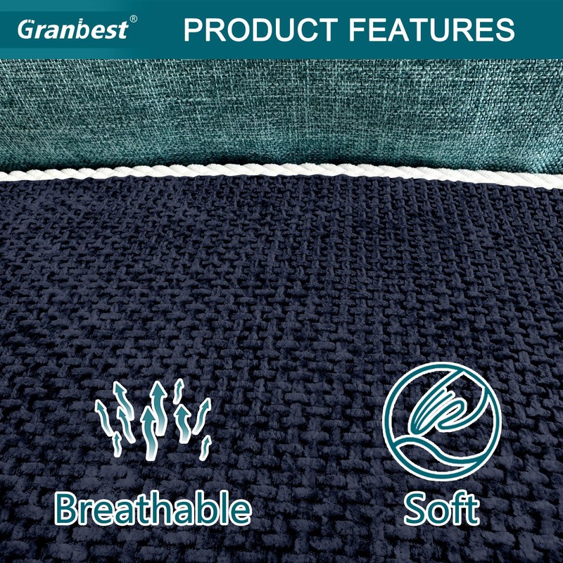 Granbest Non-Slip Sofa Seat Covers 2 Seater Thick Sofa Cover
