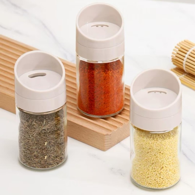 Seasoning Container, Salt and Pepper Container, Condiment Bottle, Set of