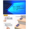 DetarZinLED Blue Solar Lights for Outside,6 Pack Solar Deck Lights