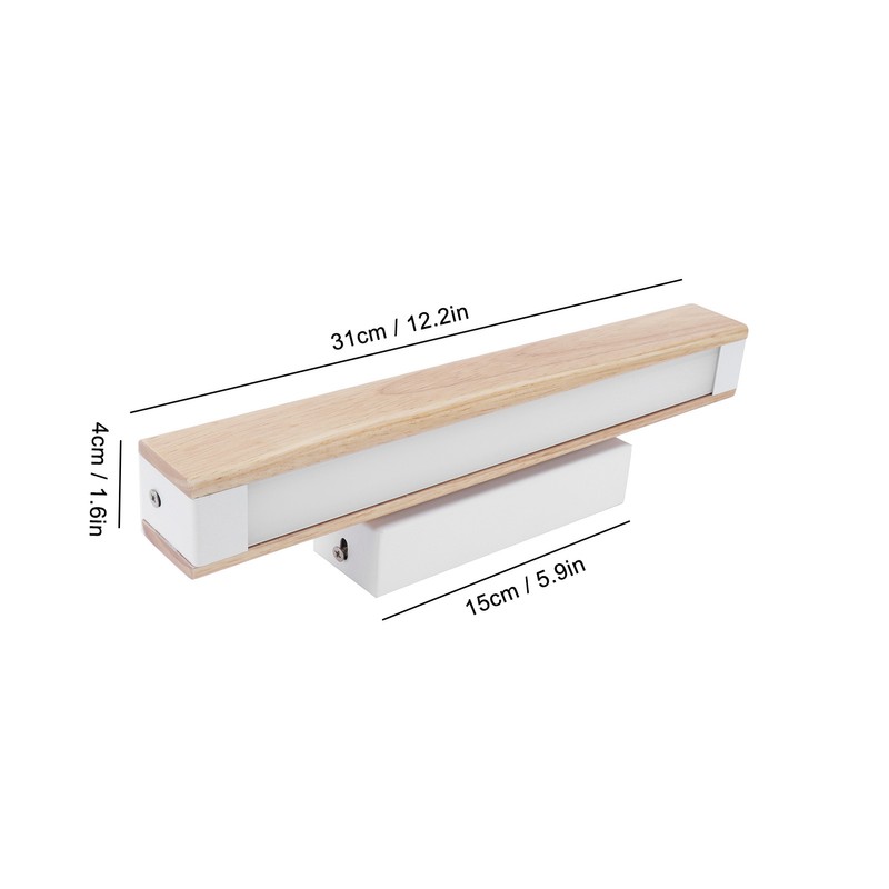6W LED Wall Light Rotatable Study Living Room Bedroom Bedside