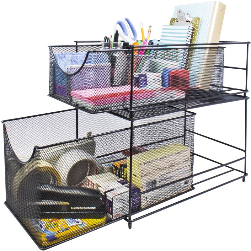 Sorbus® Cabinet Organizer Set — Mesh Storage Organizer with Pull