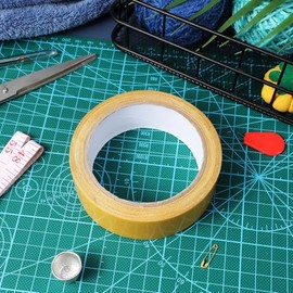 ABOOFAN Cinta Adhesiva de Doble Cara Fuerte Adhesión Diseño de Rejilla Material de Tejido para Reparaciones y Alfombras