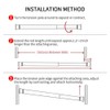 2 Pack Curtain Rod Adjustable 28-43 Inches，5/8" Diameter， White，Small Short