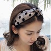 Donally Women's Dot Pattern Headband Sheer, Korean Style, Polka Dot,